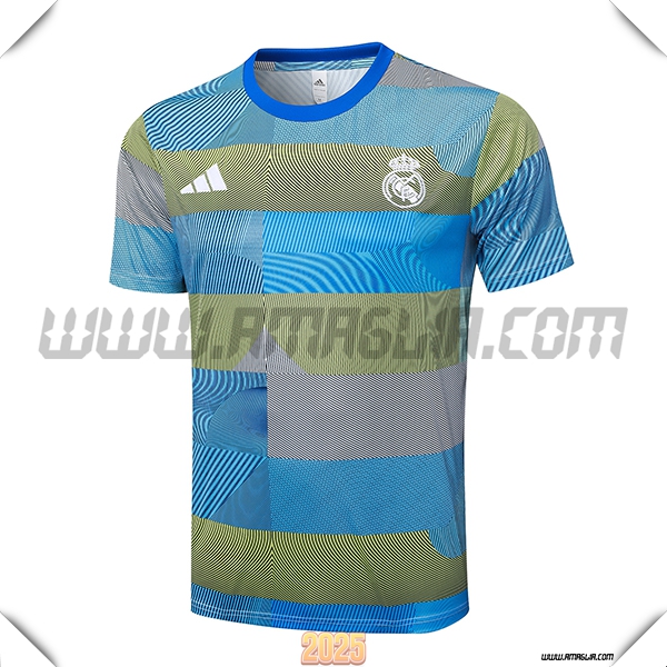 T Shirt Allenamento Real Madrid Blu/Verde 2025 2026 -02