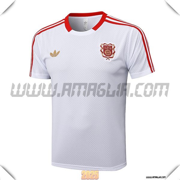 T Shirt Allenamento Bayern Monaco Bianco/Rosso 2025 2026