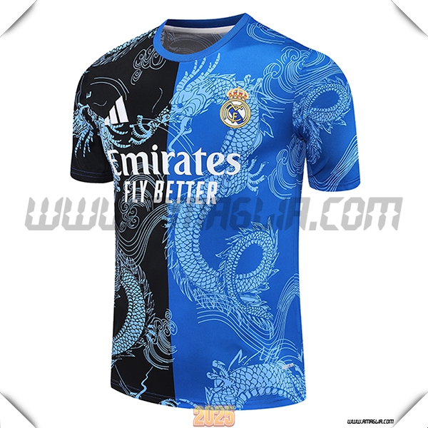 T Shirt Allenamento Real Madrid Nero/Blu 2025 2026