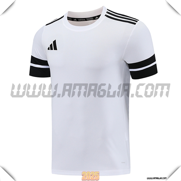 T Shirt Allenamento Adidas Bianco/Nero 2025 2026 -02