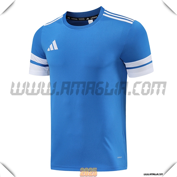 T Shirt Allenamento Adidas Blu/Bianco 2025 2026