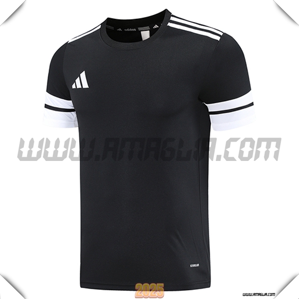 T Shirt Allenamento Adidas Nero/Bianco 2025 2026