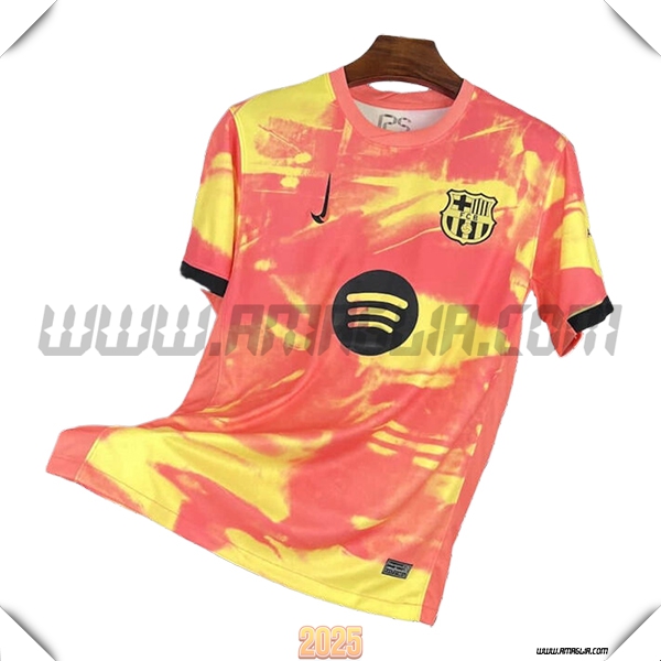 T Shirt Allenamento FC Barcellona Arancia/Giallo 2025 2026