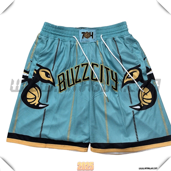 Pantaloncini NBA Charlotte Hornets 2025/26 Verde