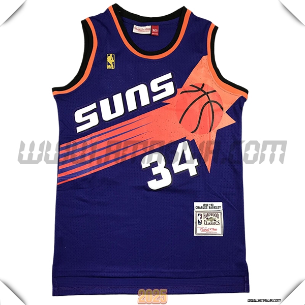 Maglia Phoenix Suns (BARKLEY #34) 2025/26 viola/Arancia