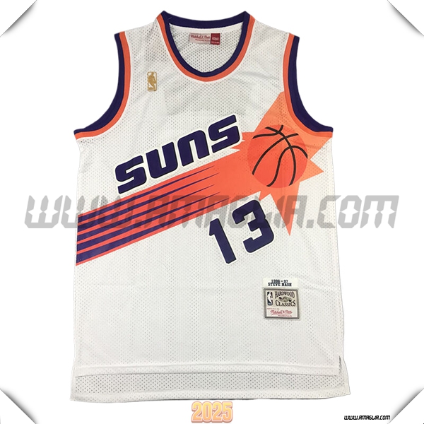 Maglia Phoenix Suns (NASH #13) 2025/26 Bianco/Arancia