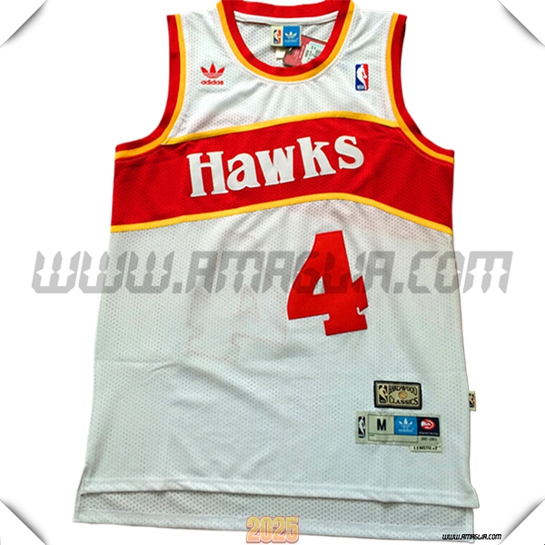 Maglia Atlanta Hawks (WEBB #4) 2025/26 Bianco/Rosso