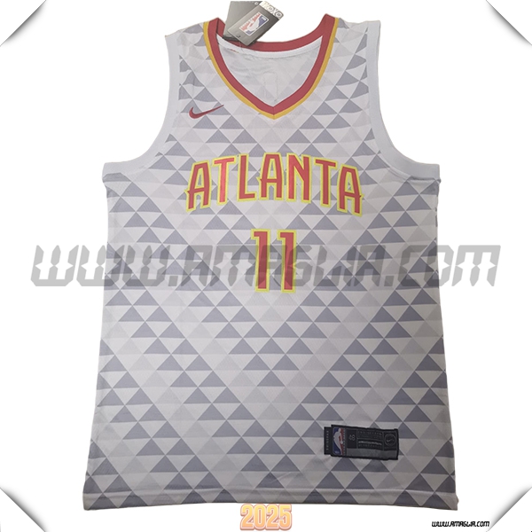 Maglia Atlanta Hawks (YOUNG #11) 2025/26 Bianco/Grigio