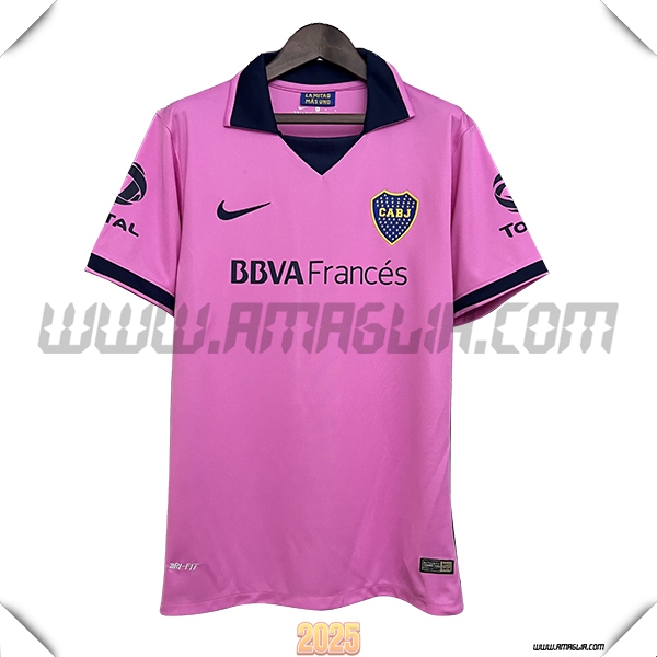 Seconda Maglia Retro Boca Juniors 2014/2015 Rose/Nero