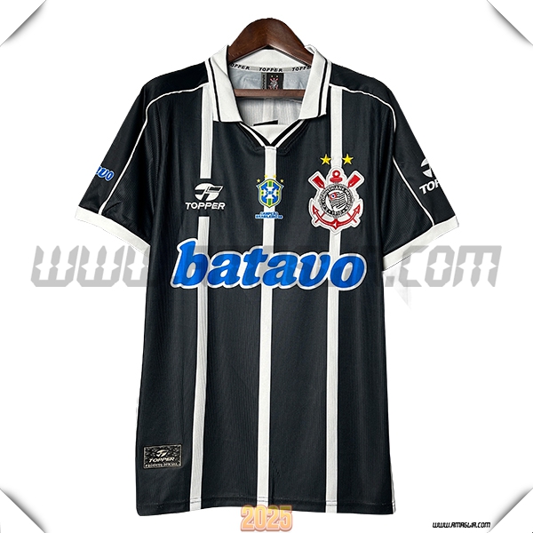 Seconda Maglia Retro Corinthians 1999/2000 Bianco/Nero