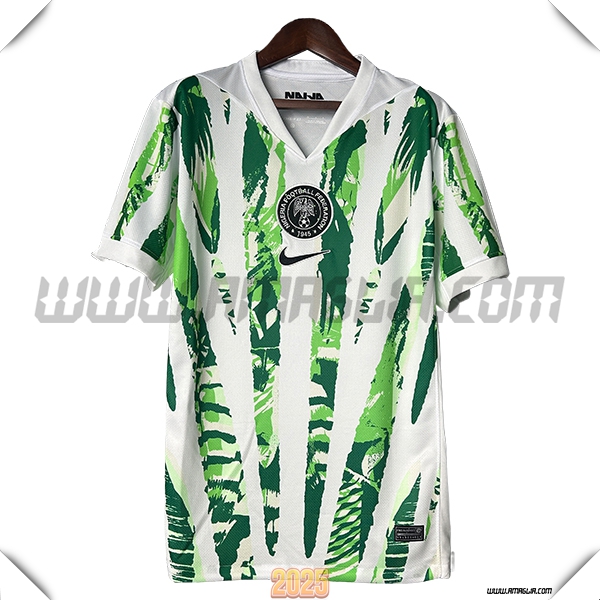 Prima Maglia Squadra Nigeria 2025 2026 Bianco/Verde