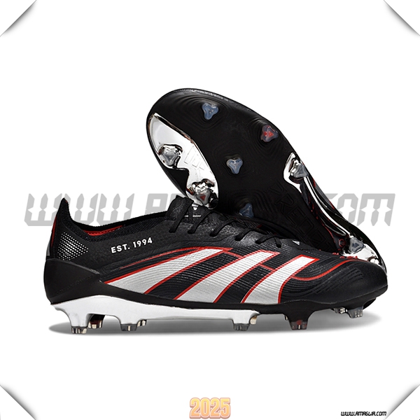 Adidas Scarpe Da Calcio 25 Predator Elite FG Nero/Bianco/Rosso