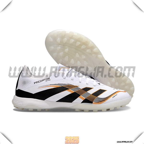 Adidas Scarpe Da Calcio PREDATOR 25 ELITE TF BOOTS Bianco/Nero/Arancia