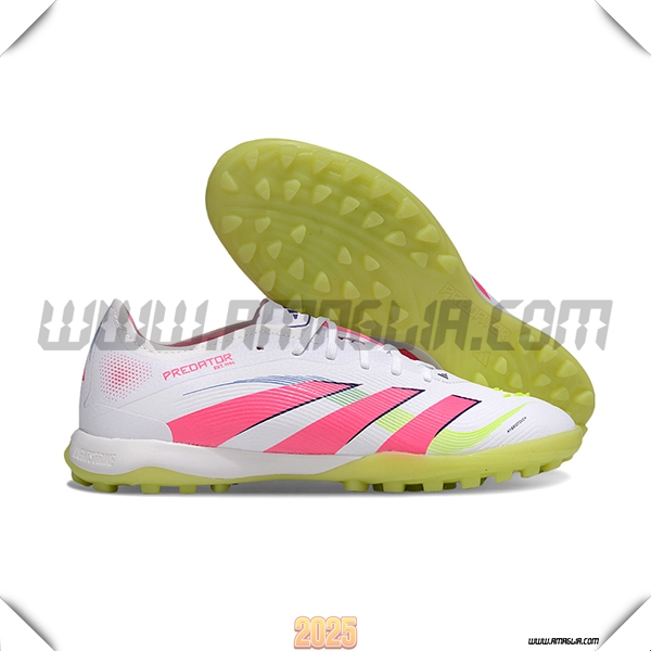 Adidas Scarpe Da Calcio PREDATOR 25 ELITE TF BOOTS Bianco/Rosa/Verde