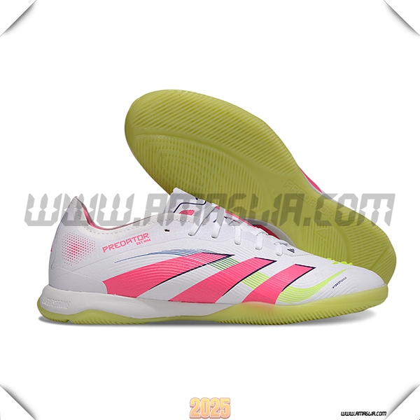Adidas Scarpe Da Calcio PREDATOR 25 ELITE IC BOOTS Bianco/Rosa/Verde