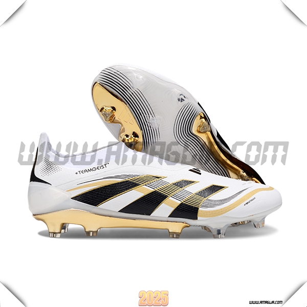 Adidas Scarpe Da Calcio 25 Predator Elite LL FG Bianco/Nero/Arancia