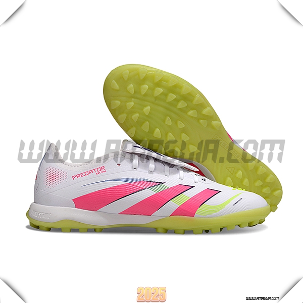 Adidas Scarpe Da Calcio PREDATOR LEAGUE FT TURF Bianco/Rosa/Verde
