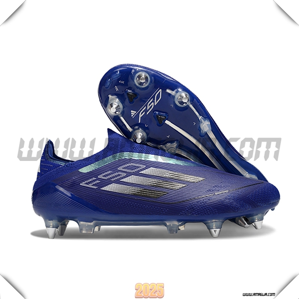 Adidas Scarpe Da Calcio F50 Elite Laceless SG Blu