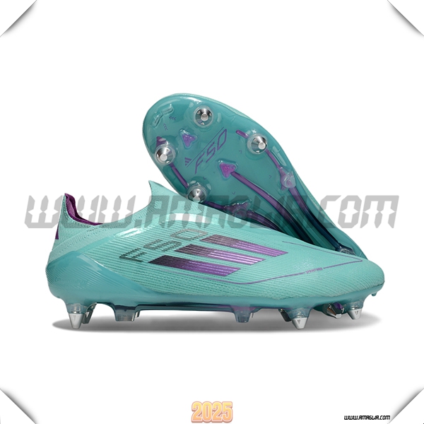 Adidas Scarpe Da Calcio F50 Elite Laceless SG Blu/viola