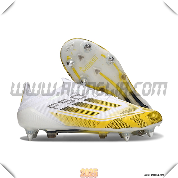 Adidas Scarpe Da Calcio F50 Elite SG Bianco/Giallo
