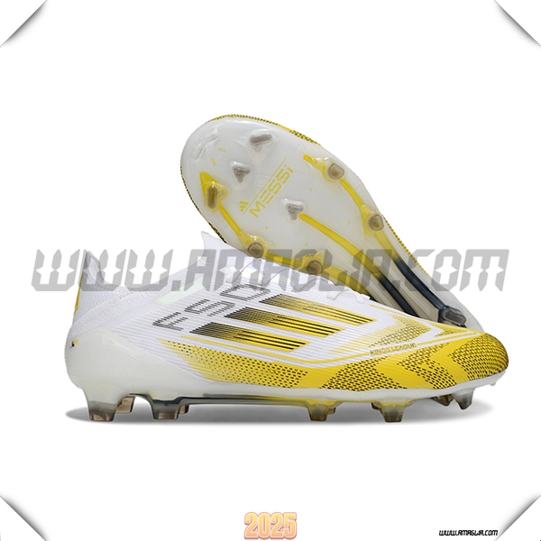 Adidas Scarpe Da Calcio F50 Elite FG Bianco/Giallo