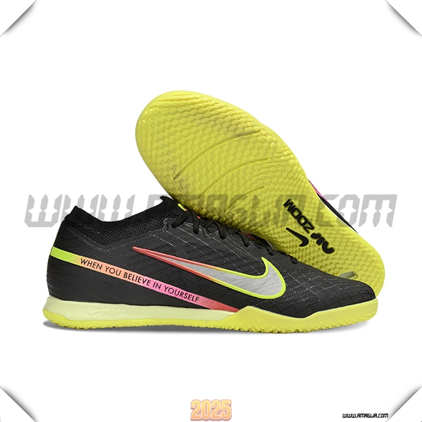 Nike Scarpe Da Calcio Air Zoom Mercurial Vapor XV Elite IC Nero/Verde/Rosa