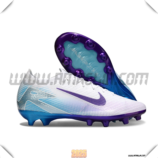 Nike Scarpe Da Calcio AIR Zoom Mercurial Vapor 16 Elite XXV AG Bianco/viola/Blu