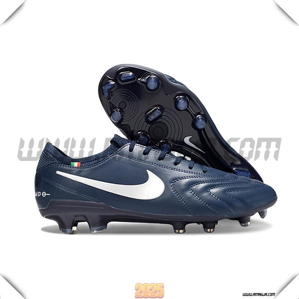Nike Scarpe Da Calcio Tiempo Legend X Elite LUXE FG Blu/Bianco