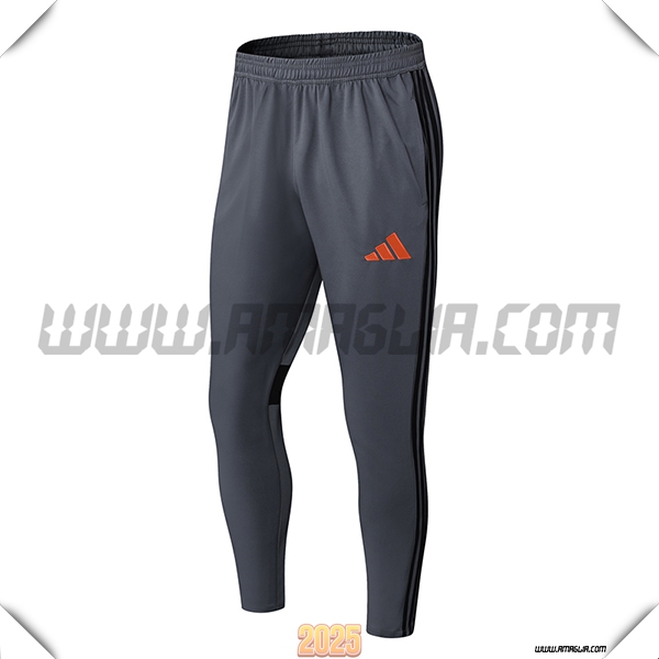 Pantaloni Allenamento Adidas Grigio/Nero 2025 2026