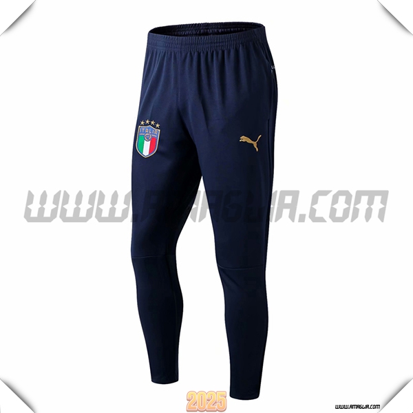 Pantaloni Allenamento Italia Blu Reale 2025 2026