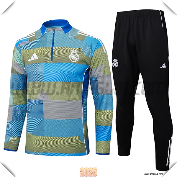 Tuta Calcio Real Madrid Blu/Verde 2025 2026
