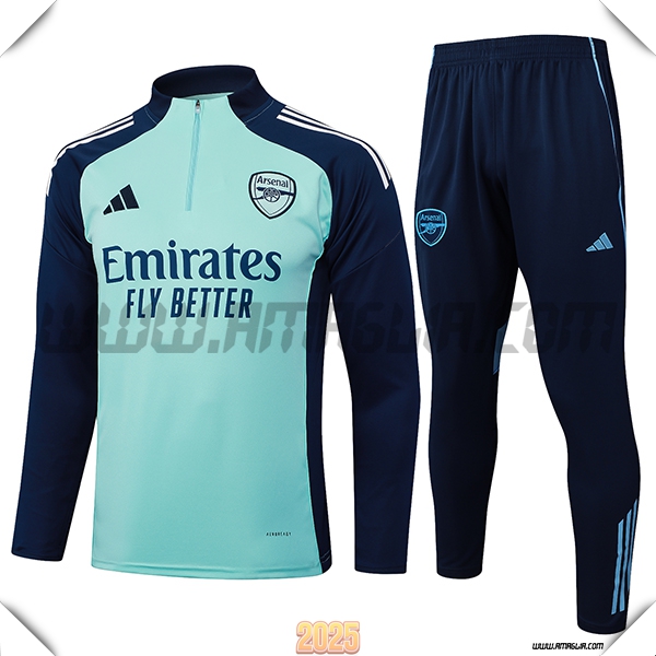 Tuta Calcio Arsenal Verde/Blu 2025 2026