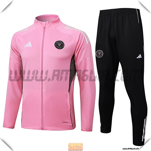 Tuta Calcio Giacca Inter Miami CF Rosa 2025 2026