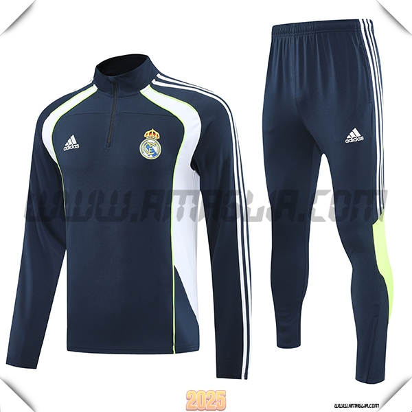 Tuta Calcio Real Madrid Blu/Bianco/Verde 2025 2026