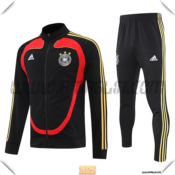 Tuta Calcio Giacca Germania Nero/Rosso/Giallo 2025 2026