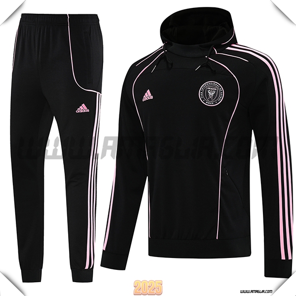 Giacca Con Cappuccio Tuta Inter Miami CF Nero/Rosa 2025 2026