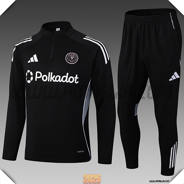 Tuta Calcio Inter Miami CF Bambino Nero/Grigio 2025 2026