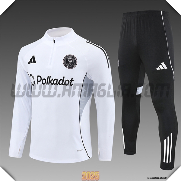 Tuta Calcio Inter Miami CF Bambino Bianco 2025 2026