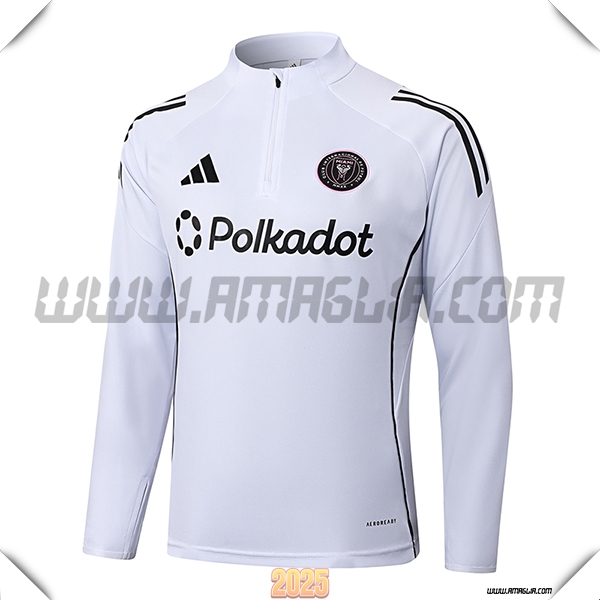 Felpa Allenamento Inter Miami CF Bianco/Nero 2025 2026