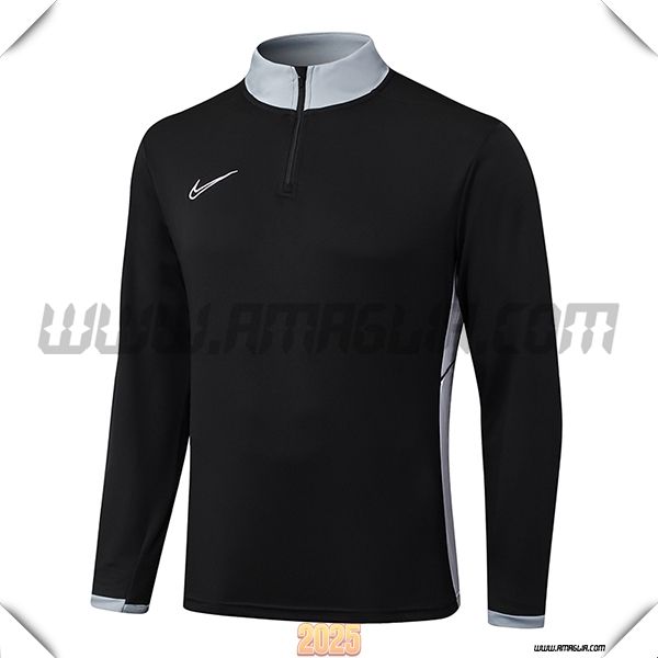 Felpa Allenamento Nike Nero/Grigio 2025 2026