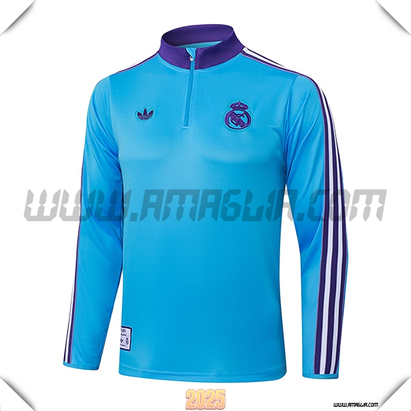 Felpa Allenamento Real Madrid Blu/viola 2025 2026