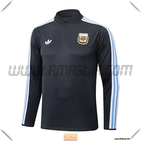 Felpa Allenamento Argentina Grigio Scuro 2025 2026