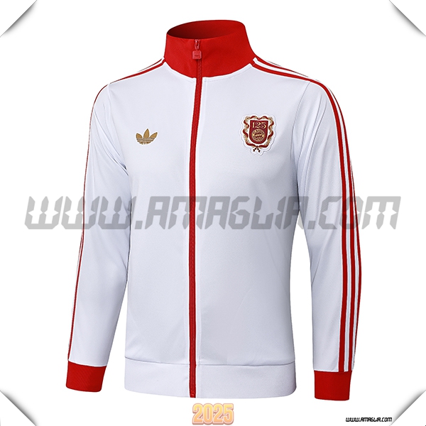 Giacca Calcio Bayern Monaco Bianco/Rosso 2025 2026