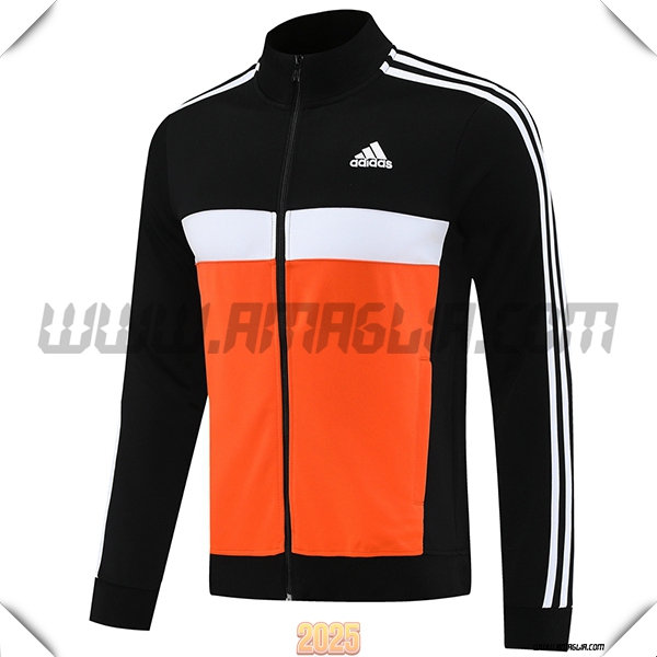 Giacca Calcio Adidas Nero/Arancia/Bianco 2025 2026