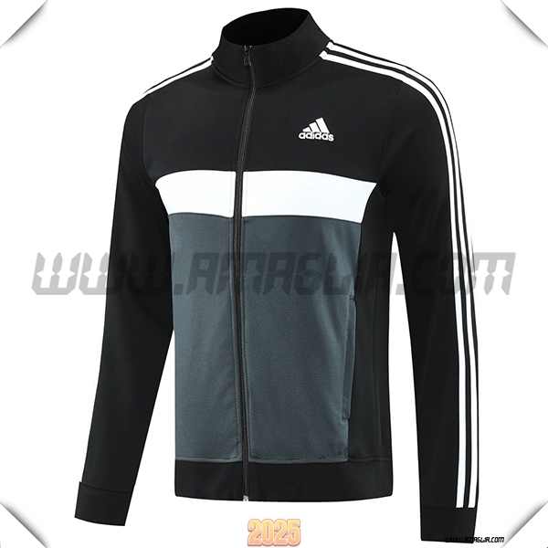 Giacca Calcio Adidas Nero/Grigio/Bianco 2025 2026