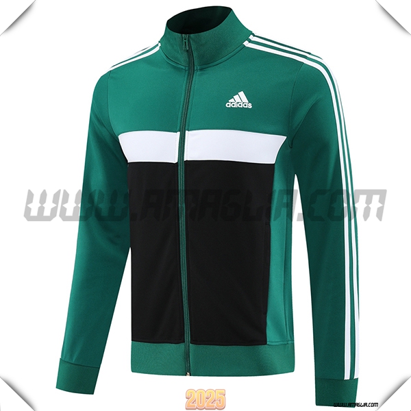 Giacca Calcio Adidas Verde/Nero/Bianco 2025 2026