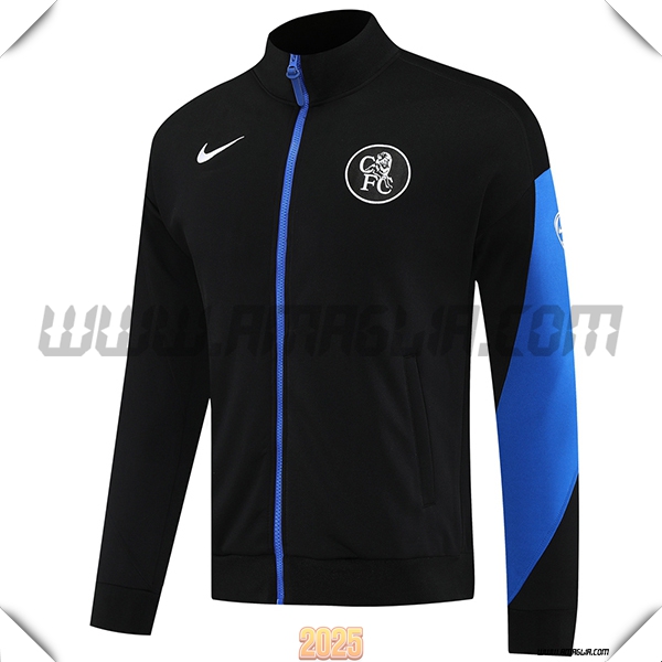 Giacca Calcio FC Chelsea Nero/Blu 2025 2026