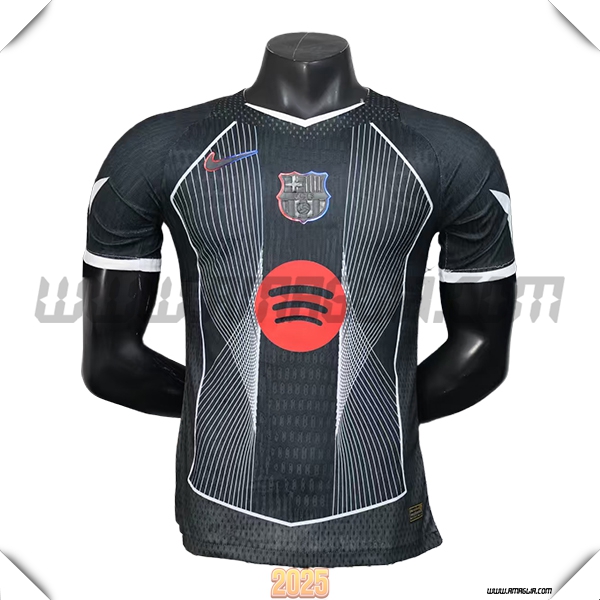 Maglia Calcio FC Barcellona Edizione Speciale 2025 2026 Nero/Rosso