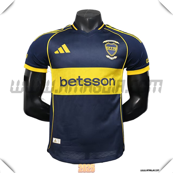 Prima Maglia Calcio Boca Juniors 2025 2026 Blu Marino/GIALLO