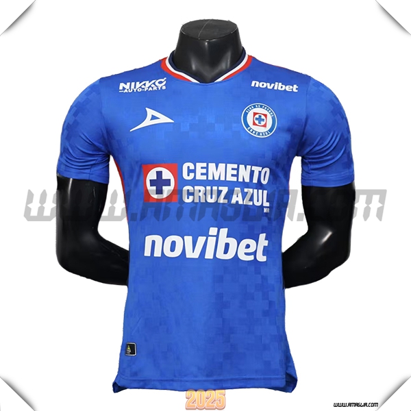 Prima Maglia Calcio Cruz Azul 2025 2026 Blu